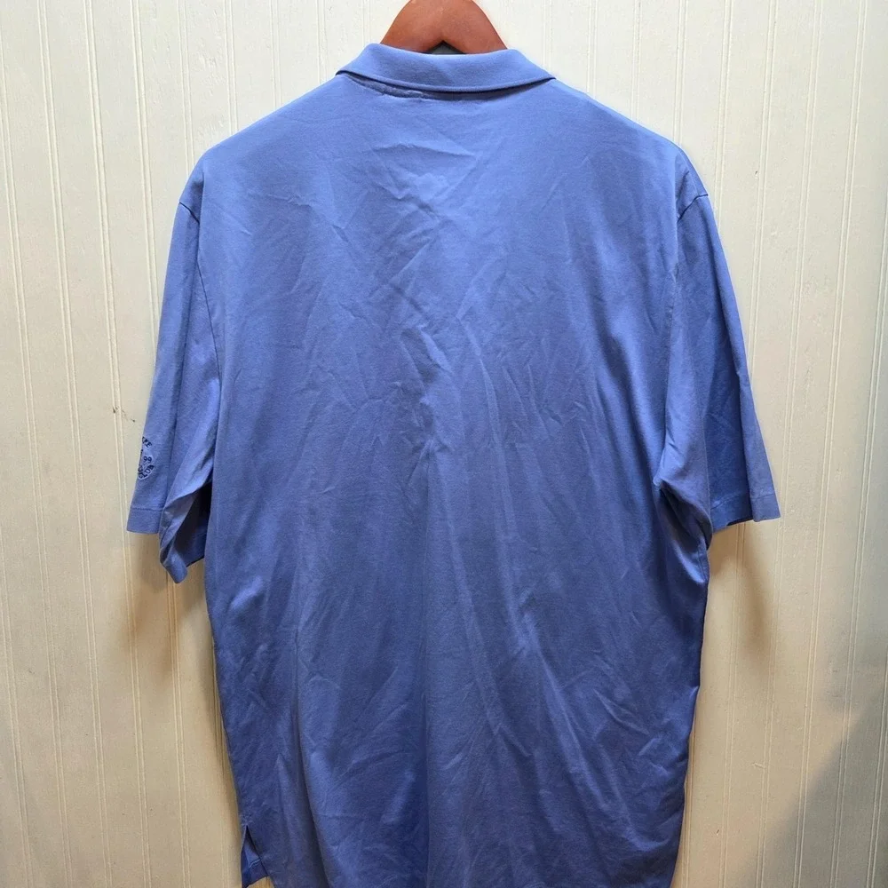 Polo‎ Golf Ralph Lauren Polo Shirt Mens L Blue Short Sleeve Roanoke Country Club